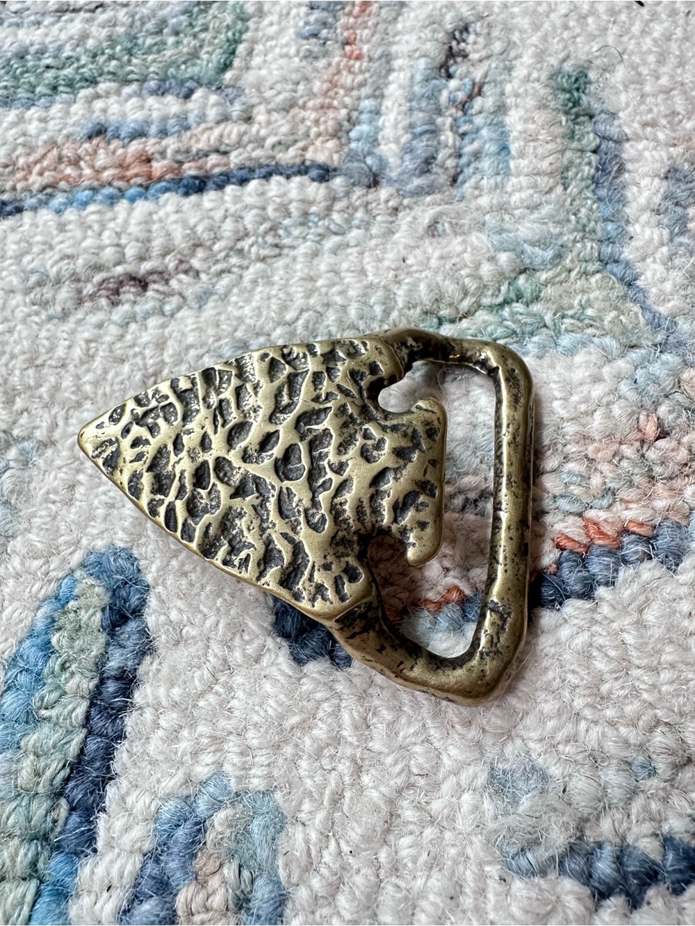 Vintage Brass Arrowhead Belt Buckle Western Native American Cowboy Cowgirl Rodeo